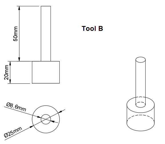 Valve guide removal tool